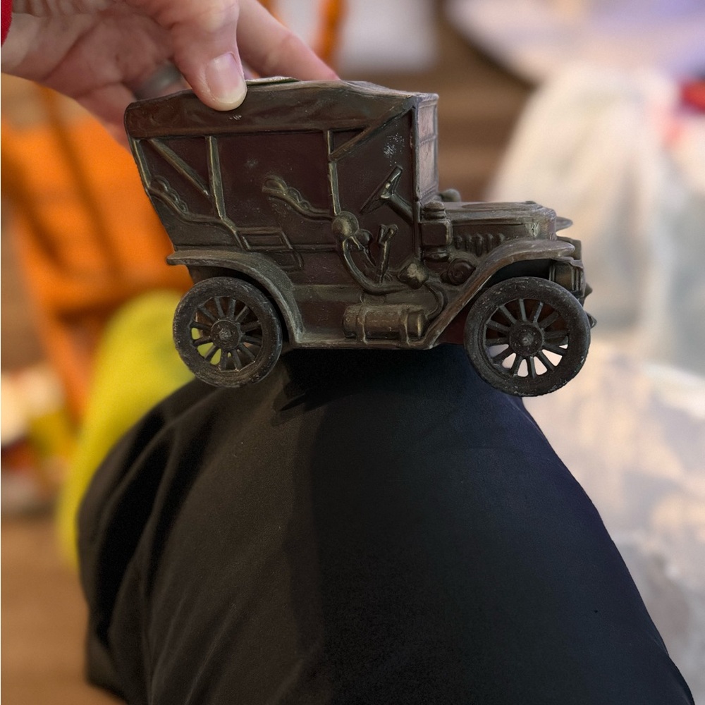 Banthrico 1910 Stanley Steamer Car Coin Bank Chicago Illinois
